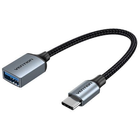 Vention CCXHB USB 3.2 Gen 1 kabelis 0,15 m USB-C USB-A Pilka