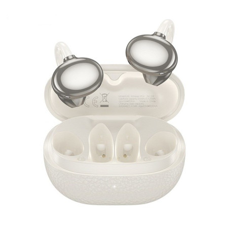 HOCO EA5 DUKE III Bevielės Ausinės su Bluetooth (Balta)