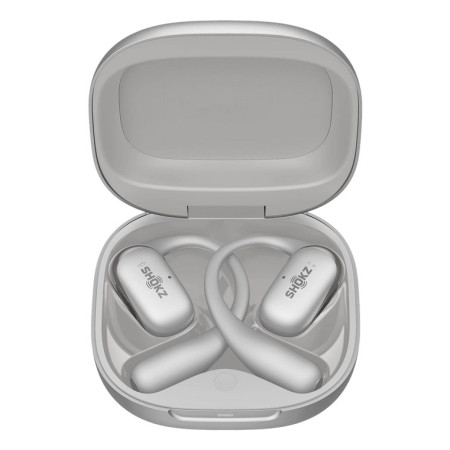 SHOKZ OpenFit 2+ bevielės ausinės su kabliukais, pilkos