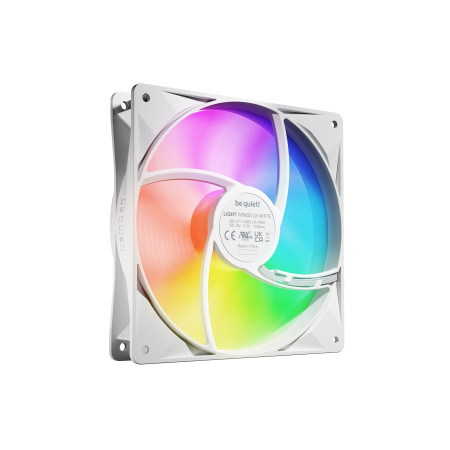 be quiet! LIGHT WINGS LX 140mm PWM 3-Pack Ventiliatorius 14 cm Baltas