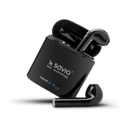 SAVIO TWS-02 Bluetooth Bevielės Ausinės
