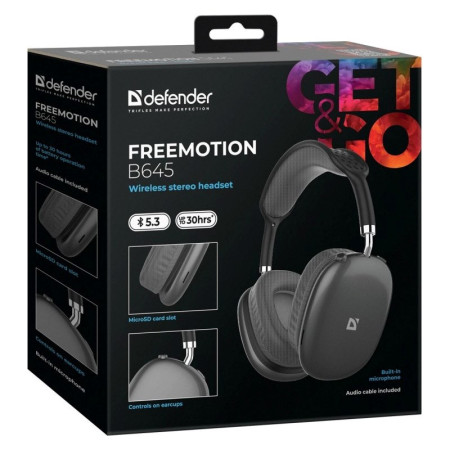 Defender Bluetooth Freemotion B645 Ausinės