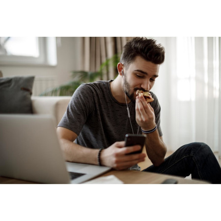 JVC HA-FR17UC USB Type-C laidinės ausinės, baltos