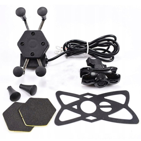 FreedConn MC7C Motociklo telefono laikiklis su BM2R galvos vamzdžio tvirtinimu