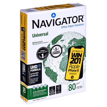 Navigator UNIVERSAL A4 kopijavimo popierius Balta