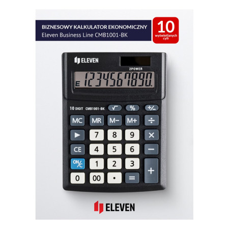 Biurowo skaičiuotuvas Eleven CMB1001-BK
