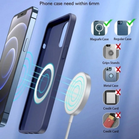 Choetech T518-F belaidis įkroviklis MagSafe 15W baltas