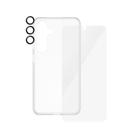 PanzerGlass SAFE. by ® 3-in-1 rinkinys Samsung Galaxy S24 Skaidri ekrano apsauga
