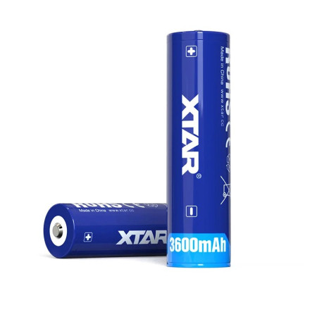 Įkraunama baterija 18650 3,6 V Li-ion 3600 mAh su apsauga