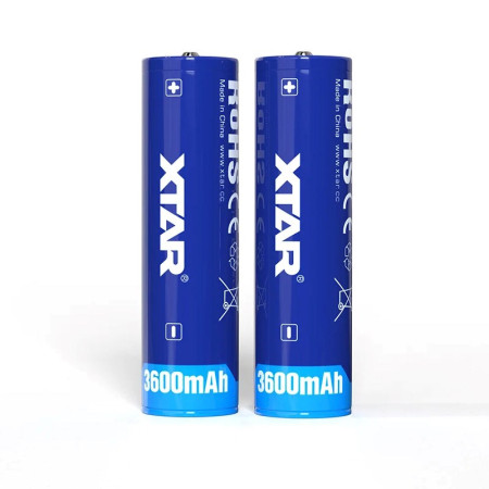 Įkraunama baterija 18650 3,6 V Li-ion 3600 mAh su apsauga