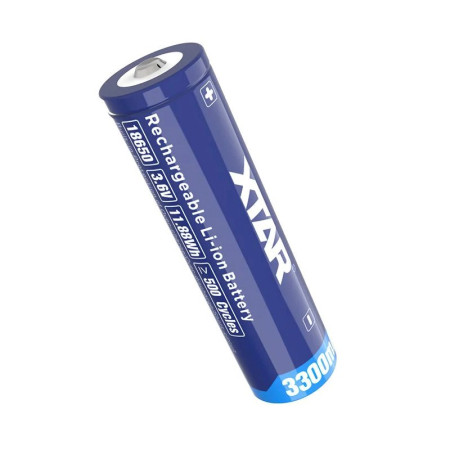 XTAR 18650 3,6 V ličio jonų 3300 mAh baterija su apsauga