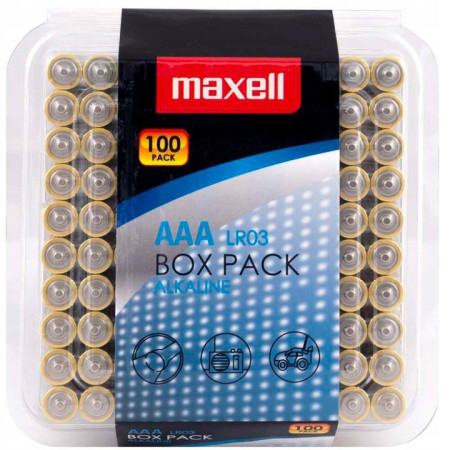Maxell LR03 AAA Šarminė baterija 1.5V 100 vnt.
