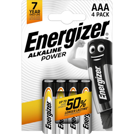 Energizer Alkaline Power AAA LR03 baterija 4 vnt.