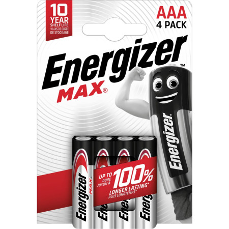 Energizer Max AAA LR03 baterija 4 vnt.