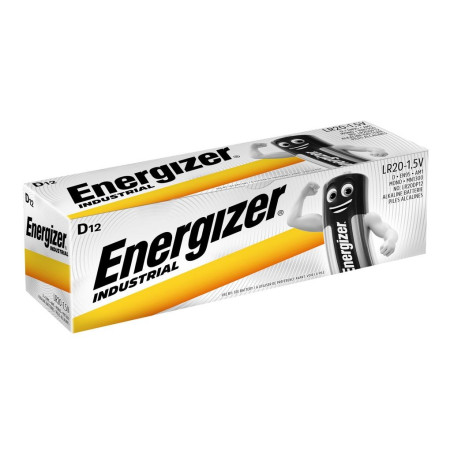 Energizer Industrial Vienkartinė baterija D LR20 Šarminis 1,5 V 12 vnt.