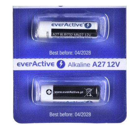 5 x everActive 27A 12V šarminės baterijos