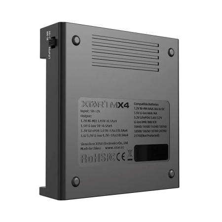 XTAR universalus akumuliatorių įkroviklis Li-ion/NiMH - 4 lizdai