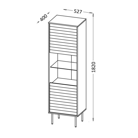 Cama CORTINA 490305 svetainės sekcija Spinta daiktams laikyti