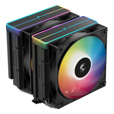 DeepCool AG620 BK ARGB V2 Mikroschemų rinkiniui, Motininė plokštė Orinis aušintuvas 12 cm Juoda
