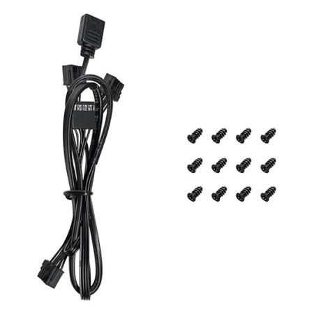 DeepCool FL12R-3 IN 1 kompiuterio korpusui ventiliatorius 12 cm juodas 3 vnt