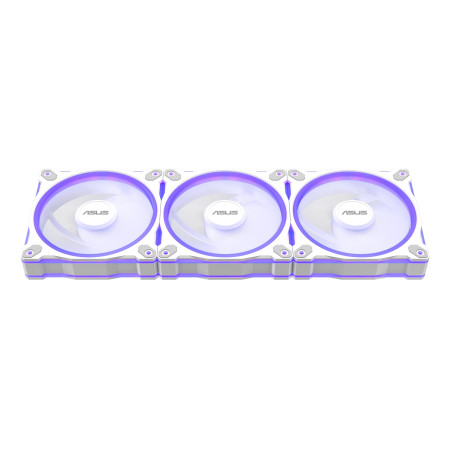 ASUS Prime MR120 Fan ARGB White 3in1 kompiuterio korpusui ventiliatorius 12 cm balta