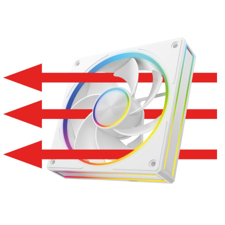 MODECOM VOLCANO LOOP 120 ARGB Atvirkštinis Ventiliatorius Balta