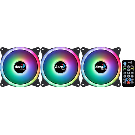 Aerocool Duo 12 Pro Kompiuterio korpusui Ventiliatorius 12 cm Juoda