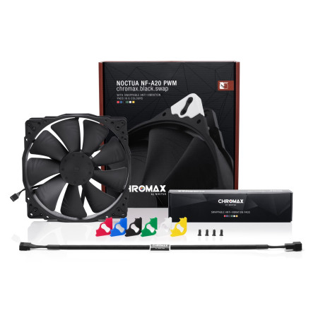 Noctua NF-A20 PWM CH.BK.S ventiliatorius (20 cm, juodas)