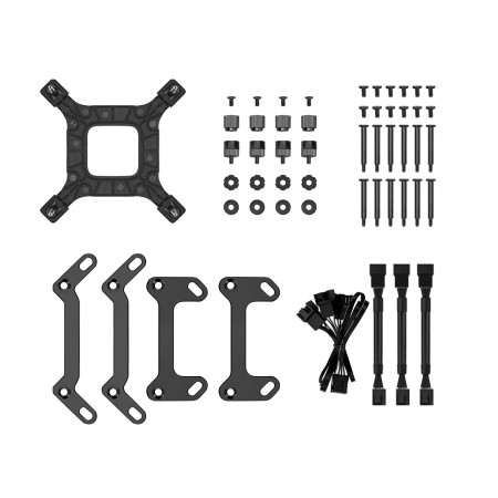 DeepCool LS720S Zero Dark Universalus skystinis aušintuvas 12 cm, juodas