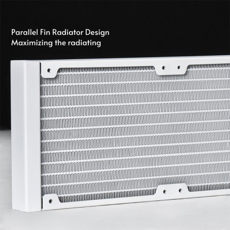 Chieftec ICEBERG 240-RGB-W kompiuterio korpusui universalusis skystinis aušintuvas 12 cm balta