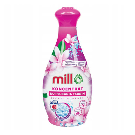 MILL Audinių minkštiklio koncentratas FLORAL MOMENTS 1,3 l
