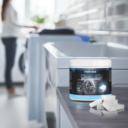 Skalbimo mašinų valymo tabletės 12 vnt.