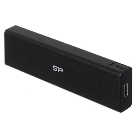 Silicon Power PD60 USB-C korpusas M.2 PCIe NVMe SSD / M.2 SATA SSD Juoda