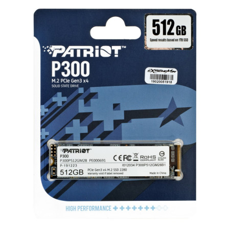 Patriot P300 M.2 PCI-EX4 NVMe 512 GB SSD