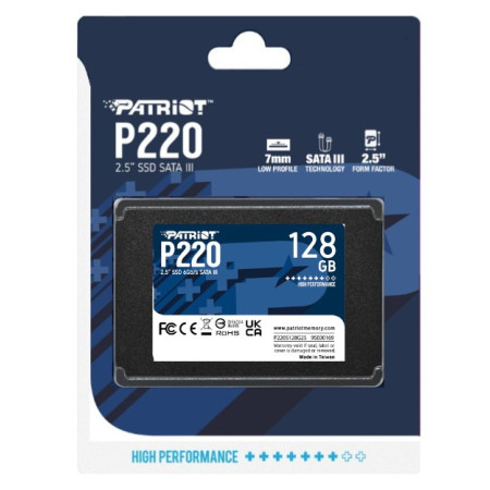 Patriot P220 128 GB 2.5" SSD