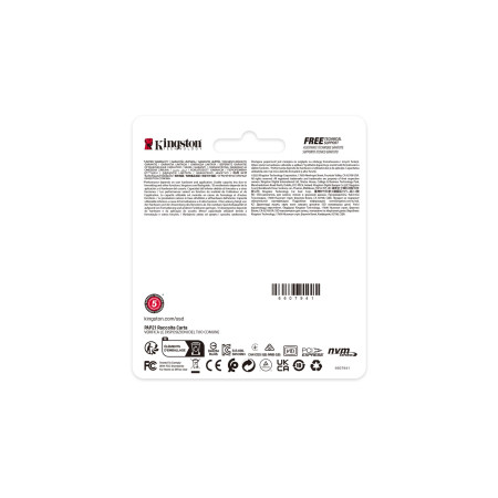 Kingston Technology NV3 1 TB M.2 PCIe 4.0 NVMe 3D NAND