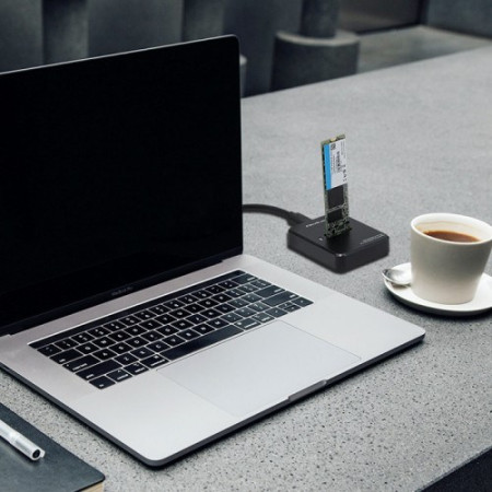 Qoltec 50313 M.2 SSD korpusas Juoda