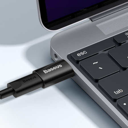 Baseus Ingenuity USB-A į USB-C adapteris (juodas)