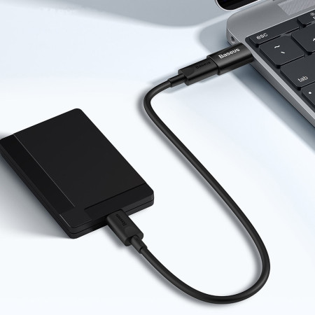 Baseus Ingenuity USB-A į USB-C adapteris (juodas)