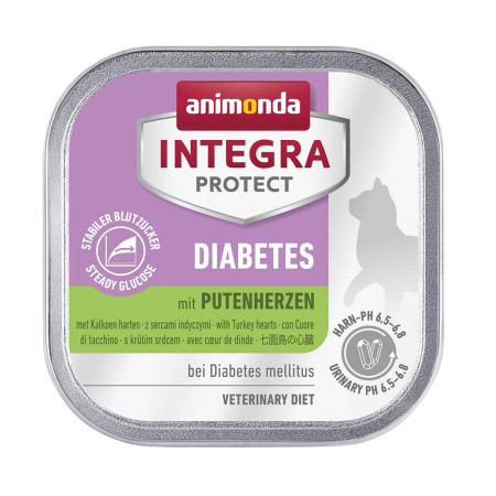 ANIMONDA Integra Protect Diabetes kalakutienos širdys - šlapias kačių maistas - 100g