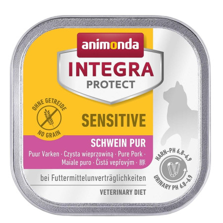 ANIMONDA Integra Protect Adult Sensitive kiauliena - šlapias kačių maistas - 100g