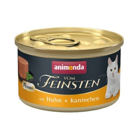 Animonda Vom Feinsten Mousse: vištiena ir triušis - šlapias kačių maistas - 85 g