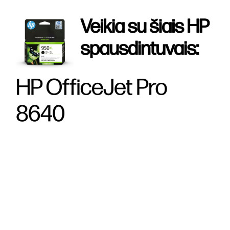 HP 950XL Didelės Talpos Juodas Originalus Rašalo Kasetė