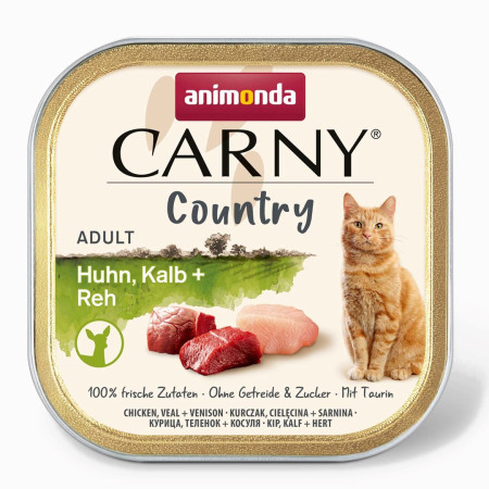 ANIMONDA Carny Country vištiena, veršiena + ikrai - šlapias kačių maistas - 100g