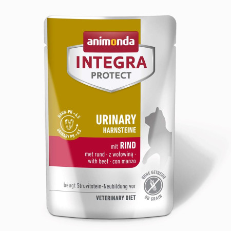 ANIMONDA Integra Protect Urinary Struvit su jautiena - šlapias maistas katėms - 85g