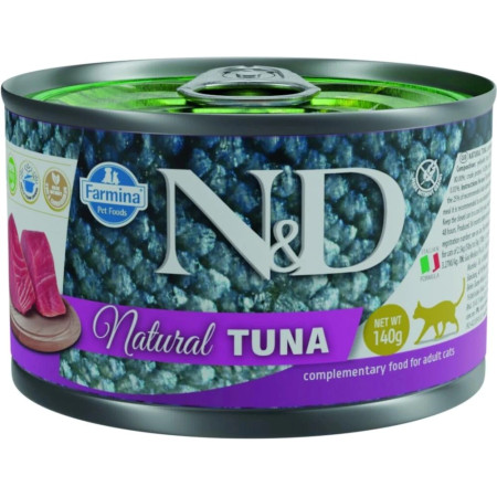 Farmina N&D Cat Natural Tunas - drėgnas kačių maistas - 140 g