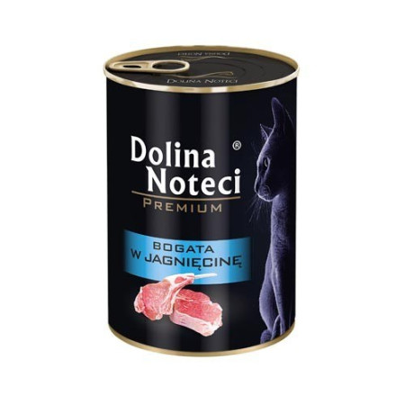 Dolina Noteci Premium Gausu Ėrienos - šlapias kačių maistas - 400 g