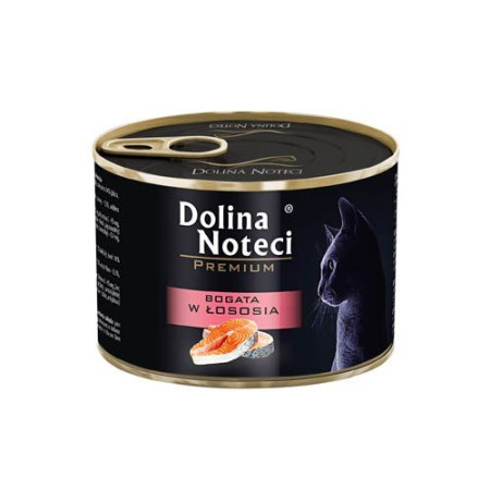 Dolina Noteci Premium Turtingas Lašiša - šlapias kačių maistas - 185 g