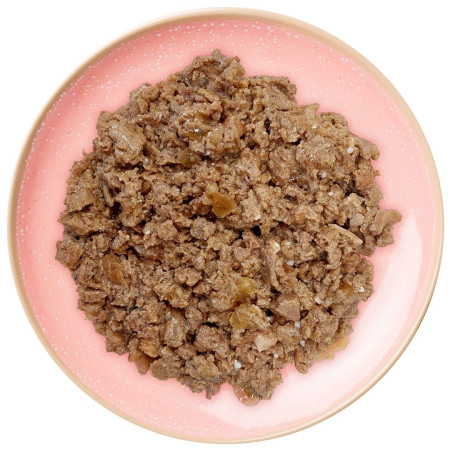 WIEJSKA ZAGRODA Ėriena su antiena ir katžole – drėgnas maistas katėms – 100g