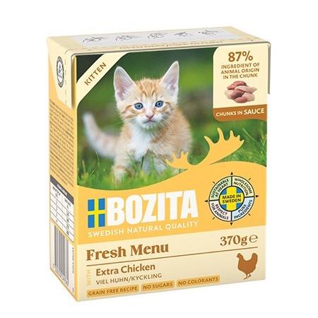 BOZITA Šlapias kačių maistas kūdikiams su gabalėliais padaže - 370g